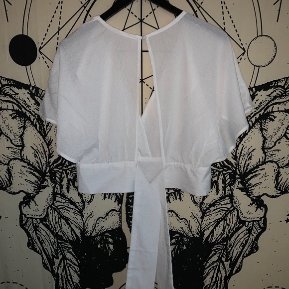 Tie Back Chiffon Blouse - Picture 2 of 3
